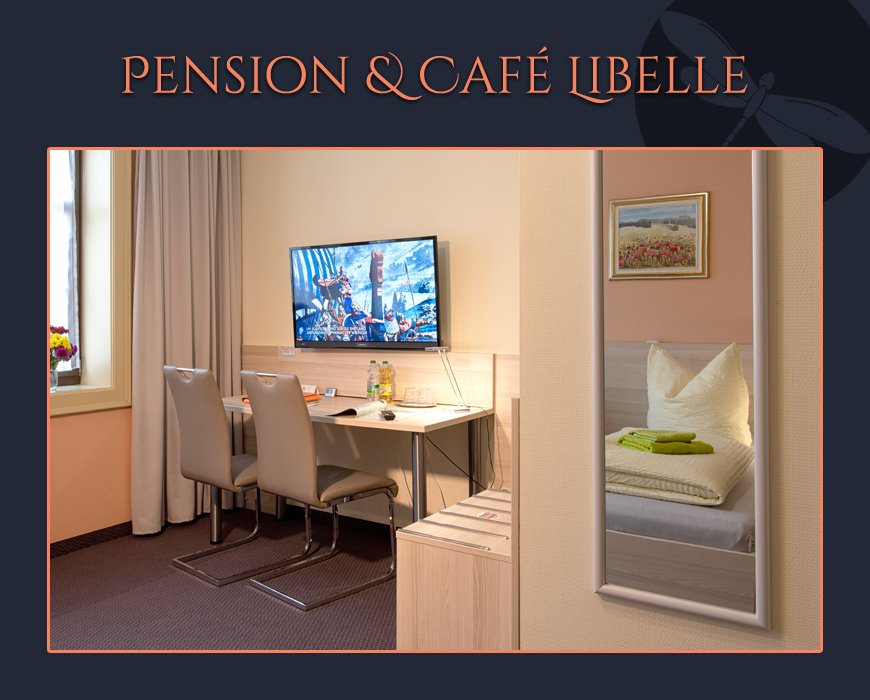 Pension Cafe Libelle Elxleben Arnstadt Erfurt - 3-Bettzimmer