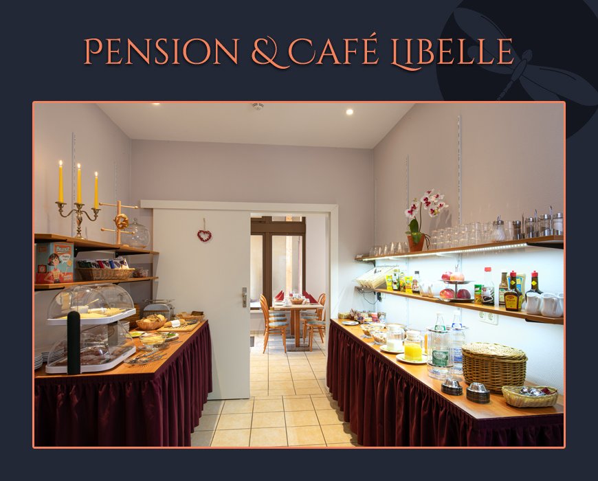 Pension Cafe Libelle Elxleben Arnstadt Erfurt - Buffet